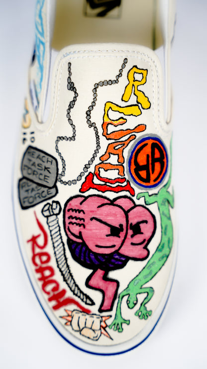 F.U.N. 1 of 1 Freehand Vans Slip-On