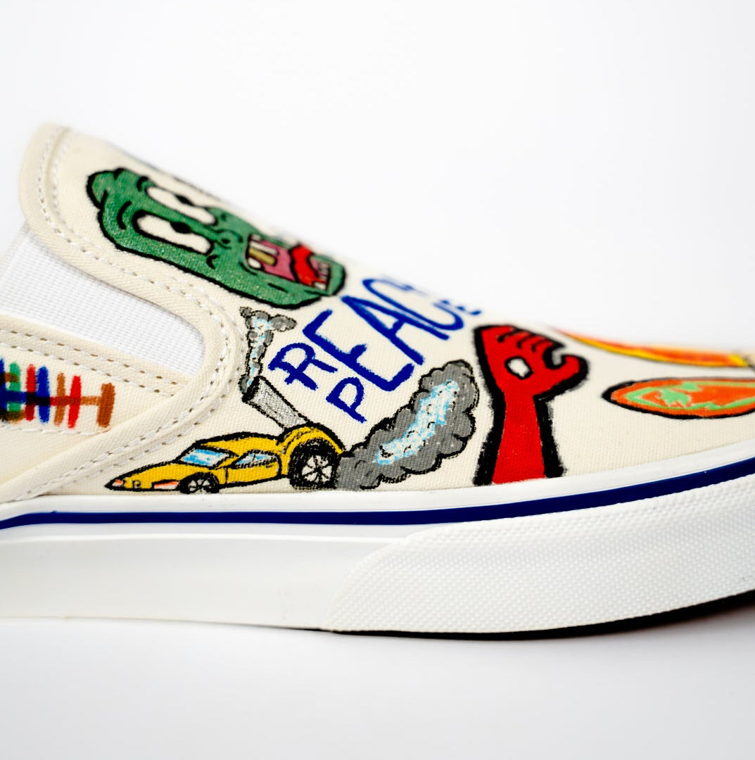 F.U.N. 1 of 1 Freehand Vans Slip-On