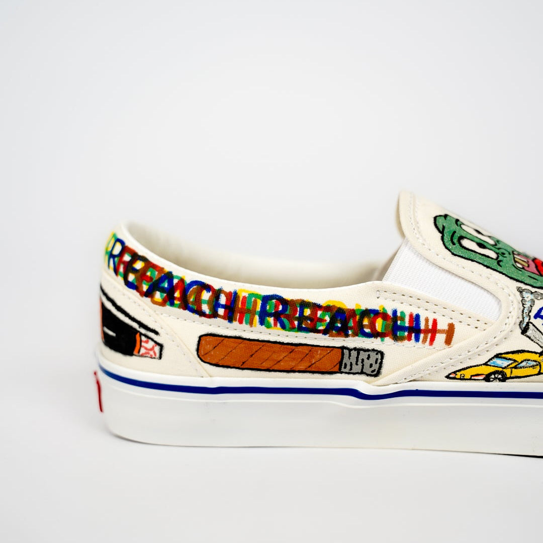 F.U.N. 1 of 1 Freehand Vans Slip-On
