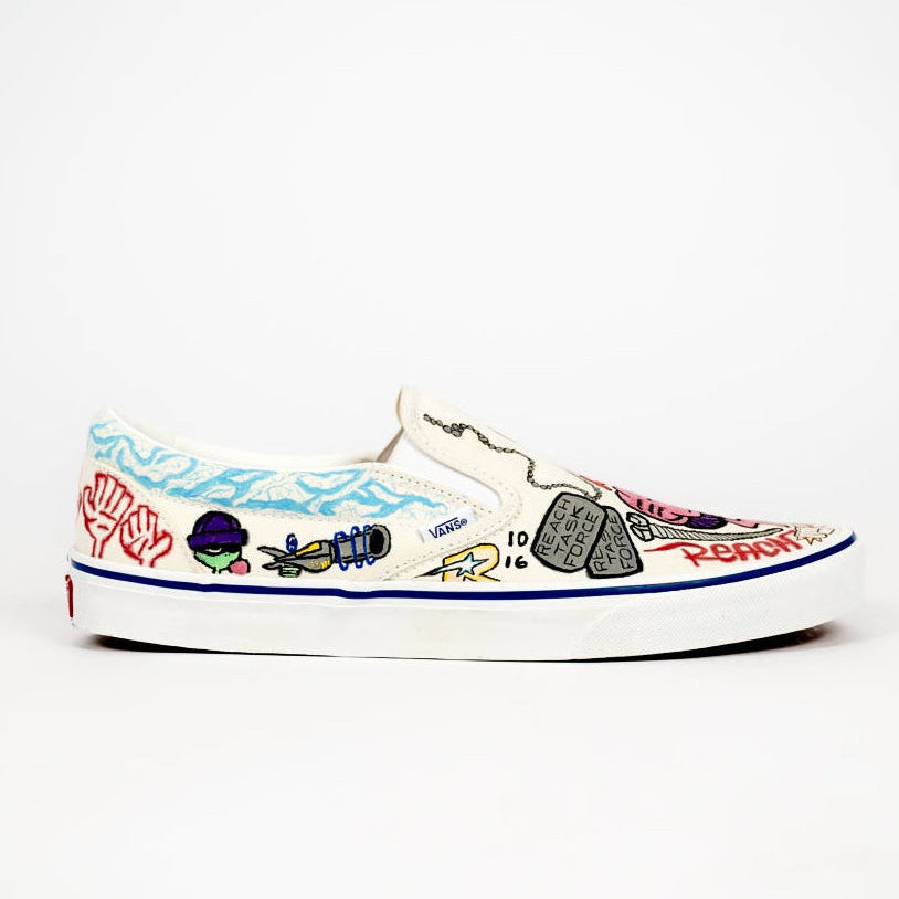 F.U.N. 1 of 1 Freehand Vans Slip-On