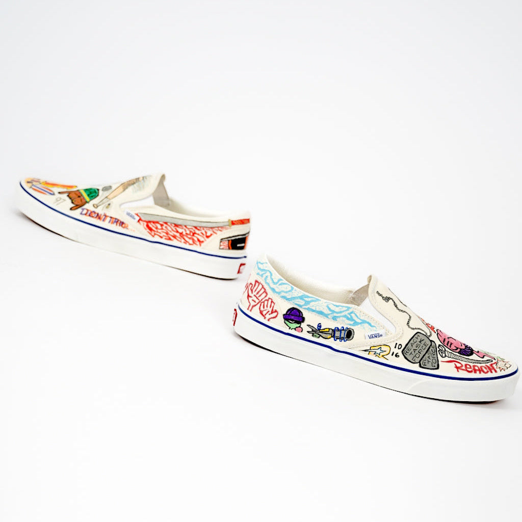 F.U.N. 1 of 1 Freehand Vans Slip-On