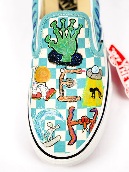 Monsters vs Aliens 1 of 1 Freehand Vans Slip-On