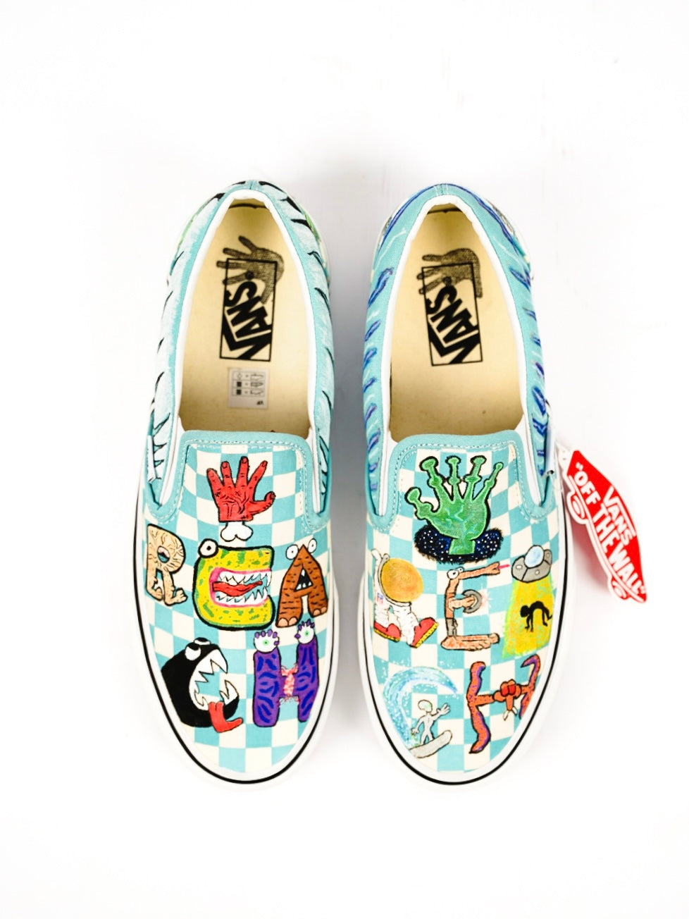 Monsters vs Aliens 1 of 1 Freehand Vans Slip-On