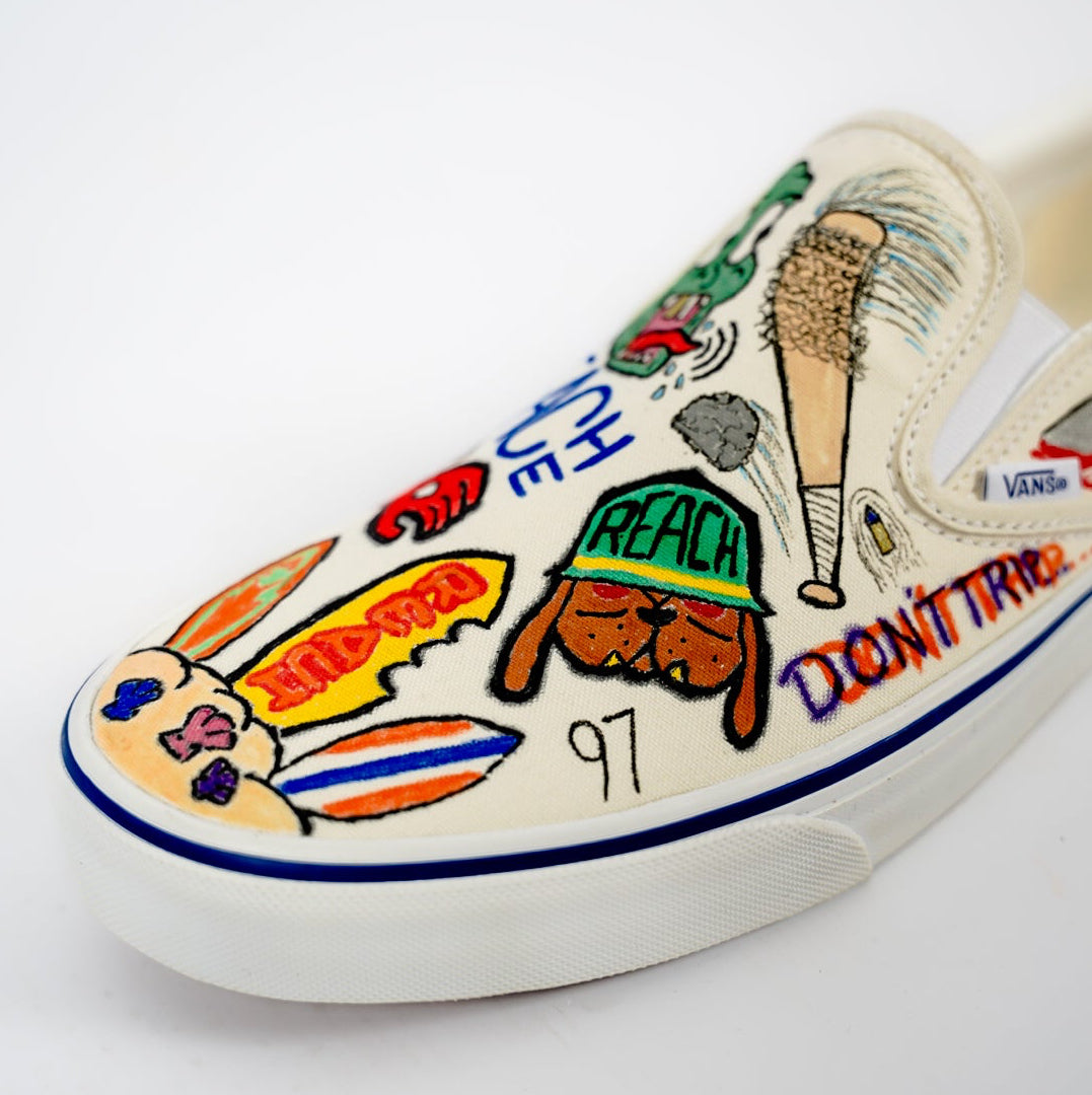 F.U.N. 1 of 1 Freehand Vans Slip-On