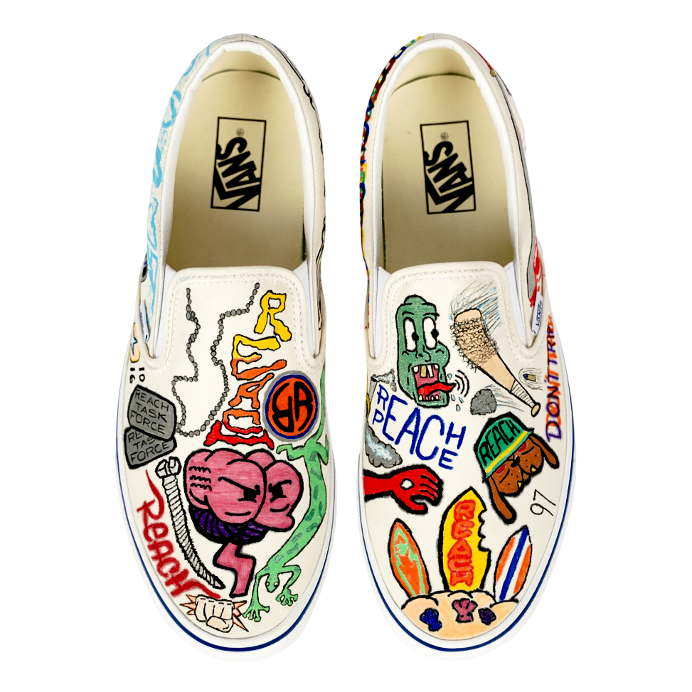 F.U.N. 1 of 1 Freehand Vans Slip-On